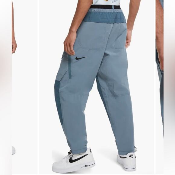 Nike Sportswear Tech Pack Woven Cargo Pants Ozone Blue Size Medium - Picture 2 of 14